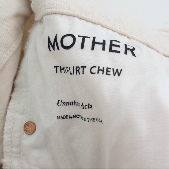 Mother Superior The Flirt Chew Jeans in White Unnatural Acts - Picture 11 of 14